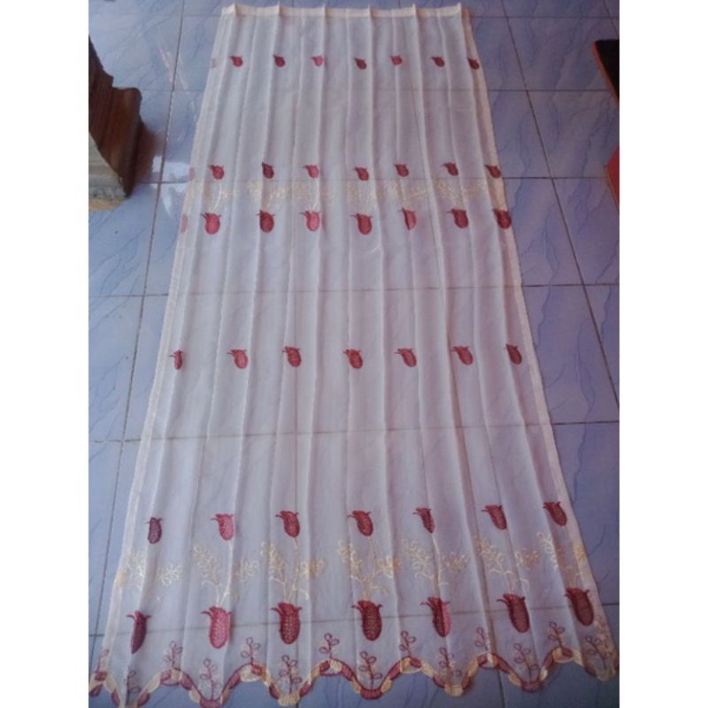 Vitrase Gorden putih/vitrase putih polos