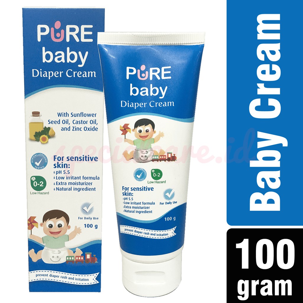 Jual Pure Baby Diaper Cream 100gr Krim Ganti Popok Ruam Shopee