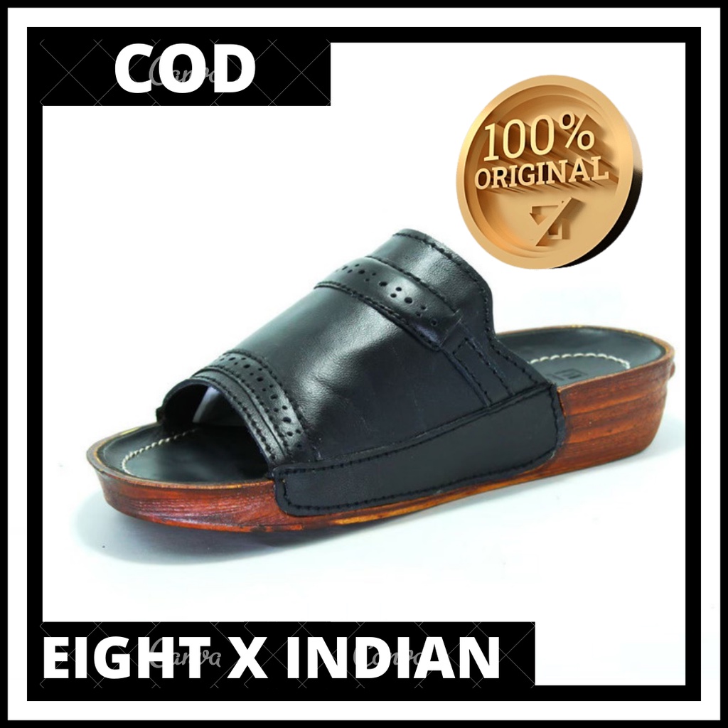 TERBARU 11.11  Sandal Pria Indian Eight Apache 39-43 Maroon Handmade Bandung Hitz...