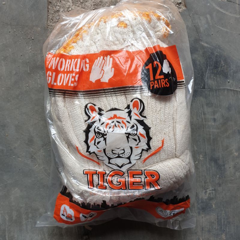 SARUNG TANGAN KAIN KERJA SERBAGUNA POLOS TIGER