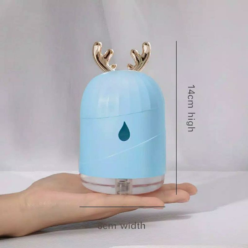 Humidifier / Diffuser / Pelembab Udara dengan lampu LED