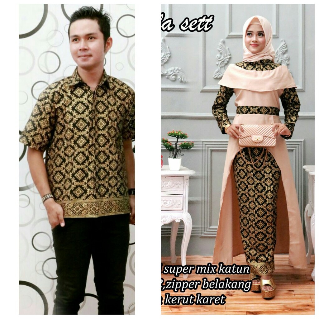 GROSIR BATIK COUPLE NABILLA SET