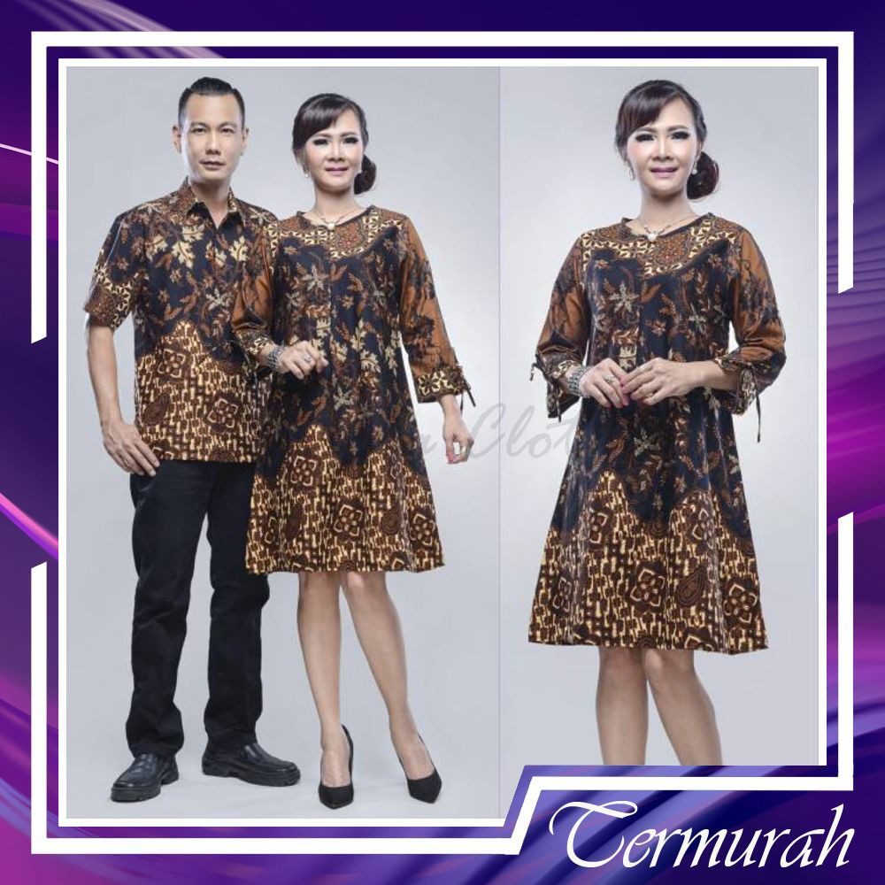 CAMISOLA SRMBT DRESS TUNIK MARSHANDA 3 NEGRI  COUPLE KELUARGA SERAGAM GROSIR