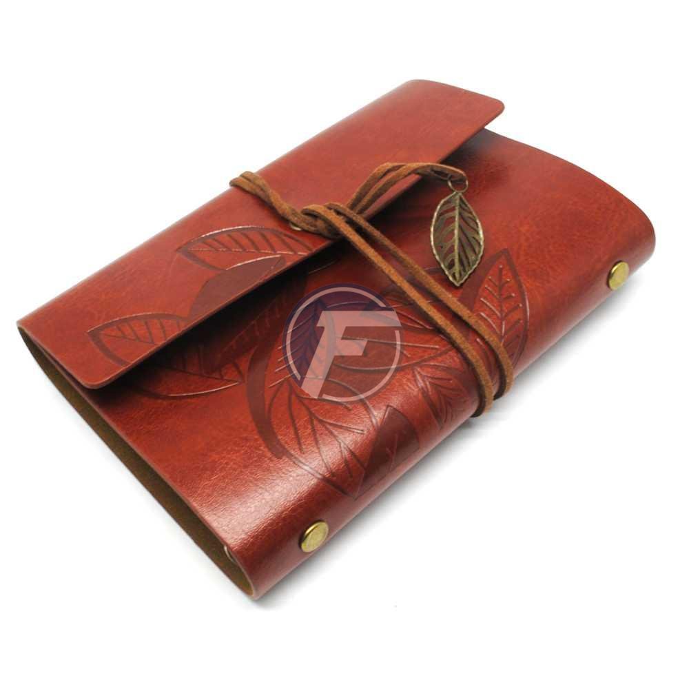 

PHANTACI Buku Catatan Binder Kulit Retro Leaf Kertas A6 - BSD666 (Hafifa19)