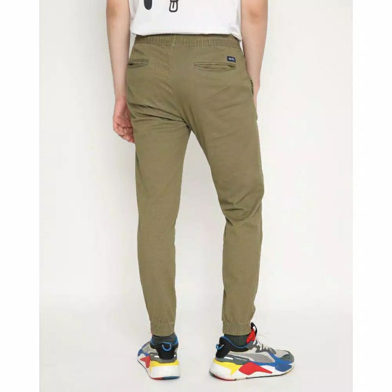 CELANA Pria SLIMFIT Panjang chino KERJA HARIAN HITAM MOCCA ABU GREY KREAM CREAM Sz 27 - 38