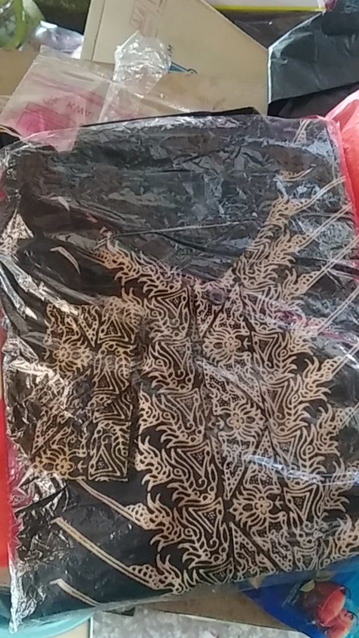 Atasan Kemeja Batik Pria Lengan Panjang Premium Permana 8 - 9 Long Full Furing Kharis Batik Solo Ori