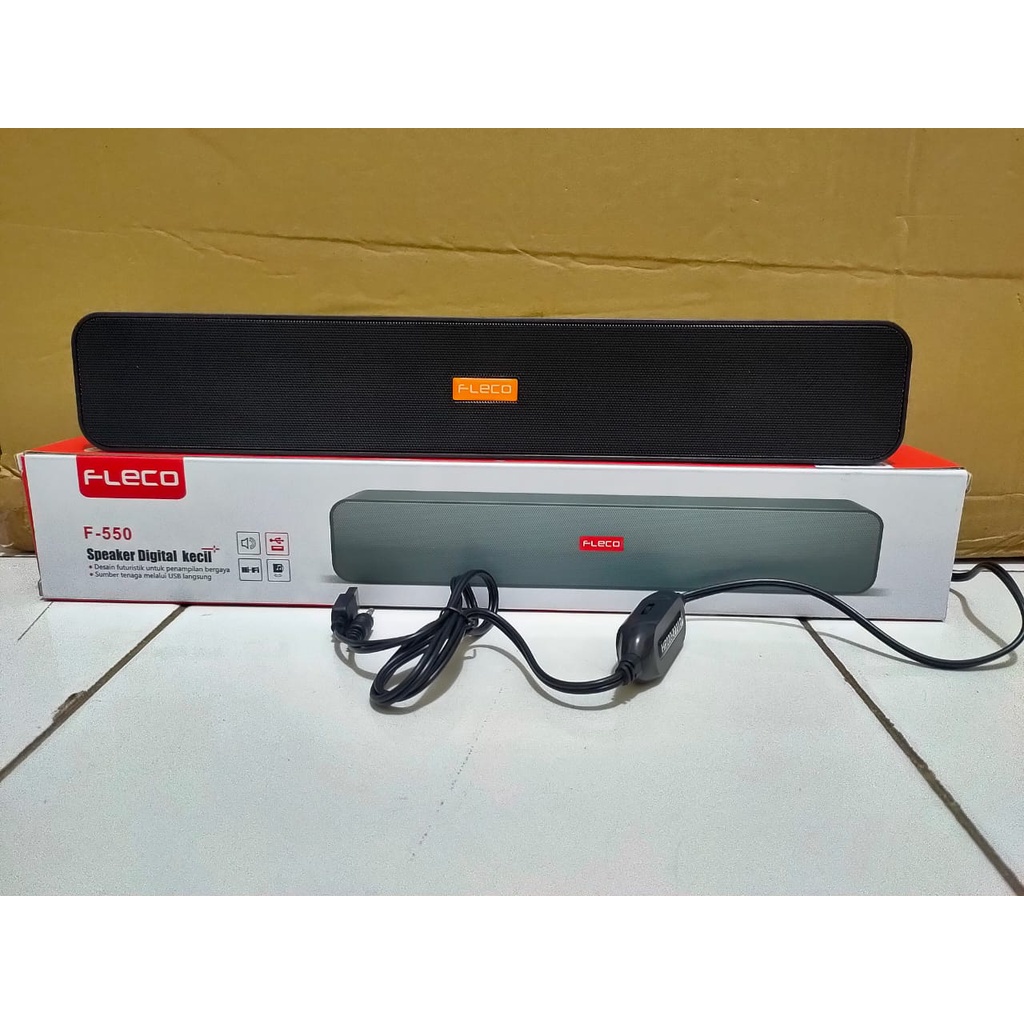 FLECO - Speaker Komputer/Laptop/HP Fleco F-550 USB / Speaker Digital Kecil Suara Berkualitas