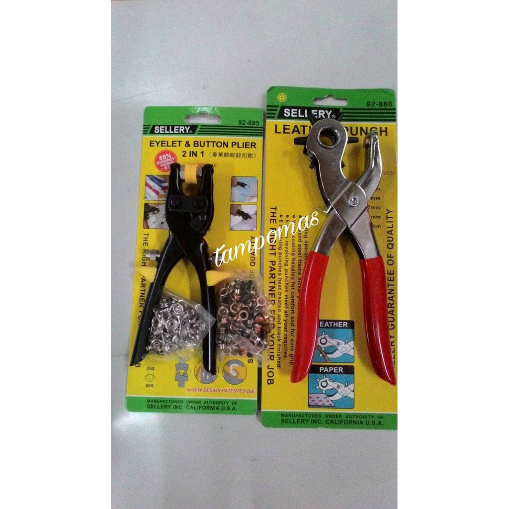 Tang Pelubang Sabuk Paket Tang Mata Ayam Tang Kancing Pembolong Sabuk