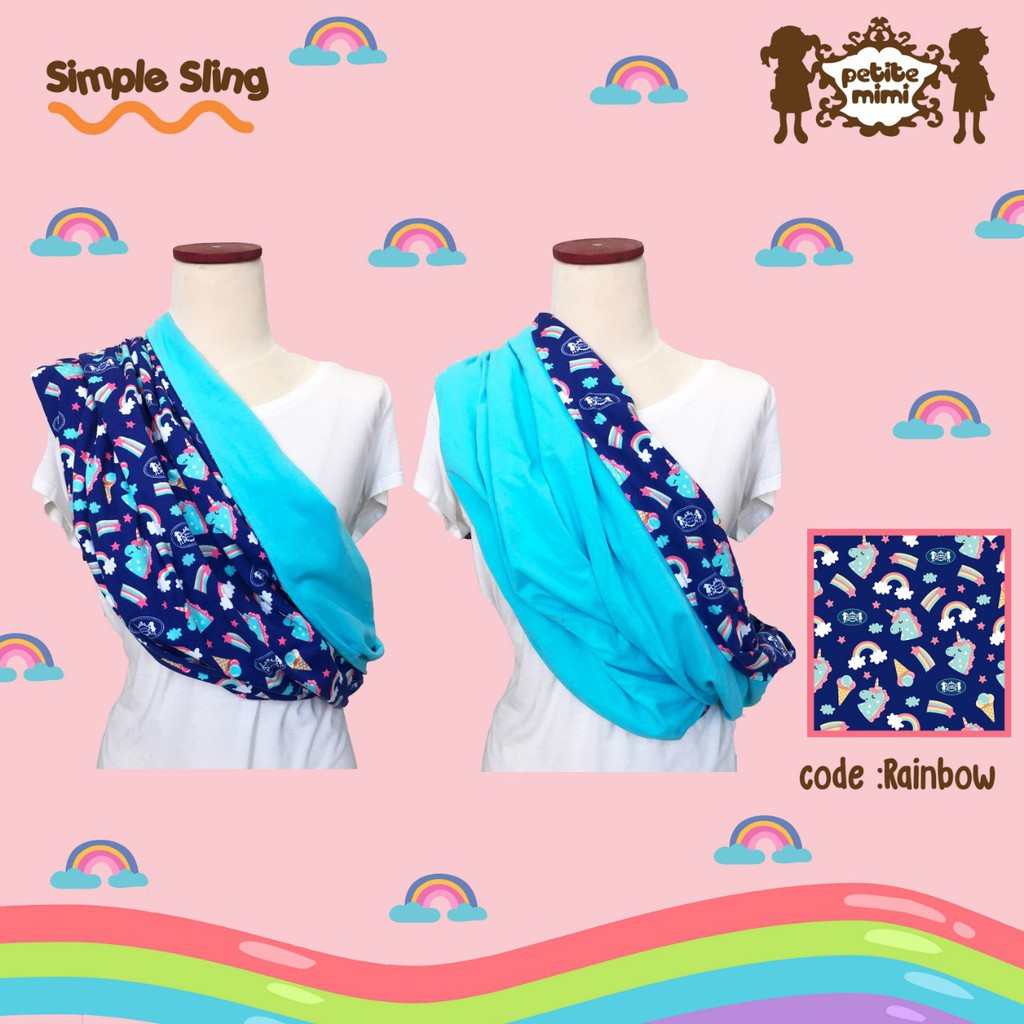 Petite Mimi Simple Sling Motif / Gendongan Bayi