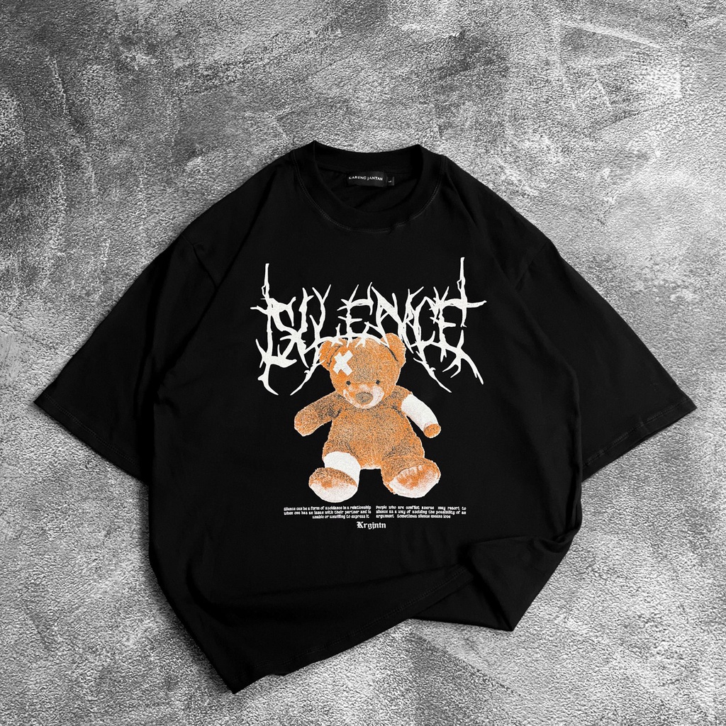 [Oversize] BAJU KAOS OVERSIZE / OVERSIZE T-SHIRT &quot;silence&quot;