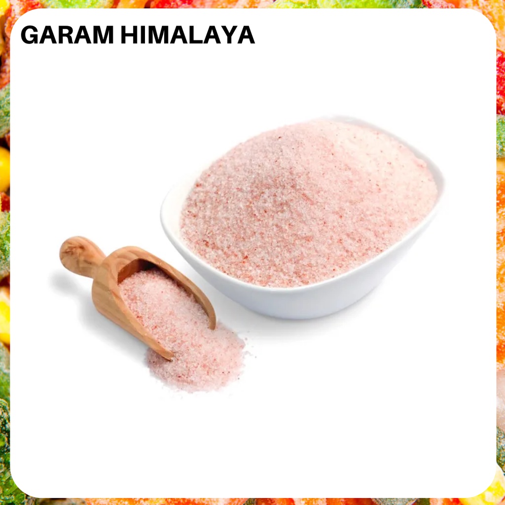 

Garam Himalaya Premium 100gr Original Herbal Himalayan Pink Rock Salt Pasar beku Frozen Food Padang