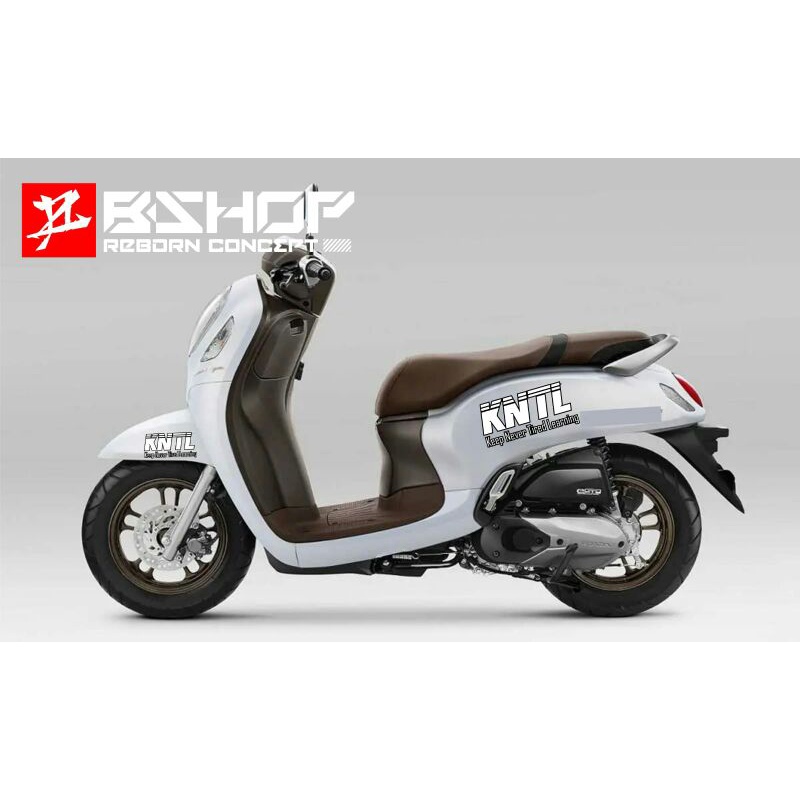 sticker cutting Scoopy motif knil varian warna