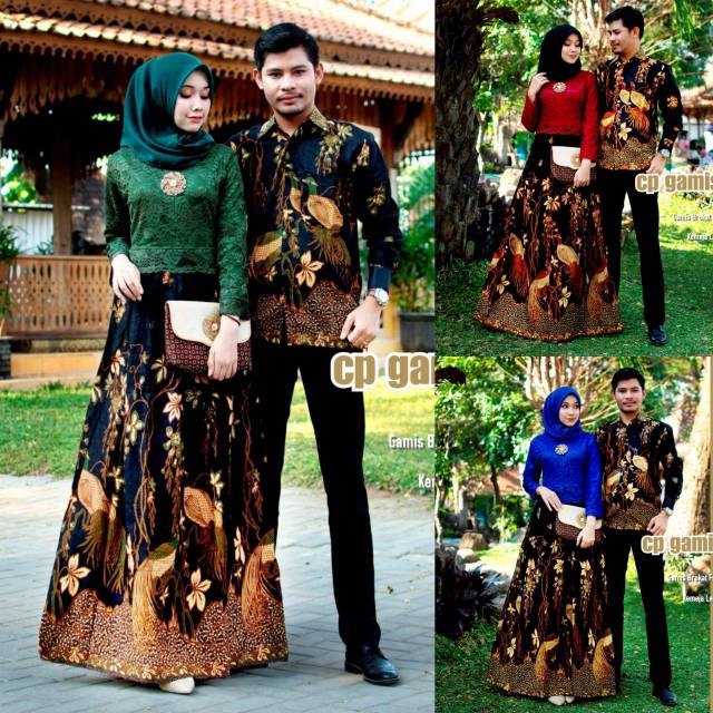 COUPLE GAMIS BATIK BROKAT