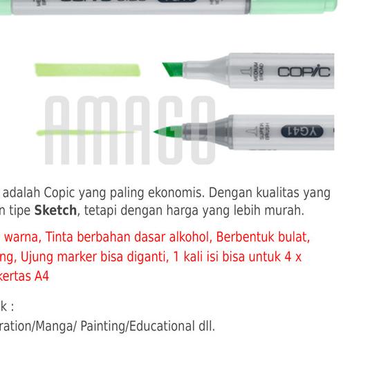 

● COPIC CIAO MARKER - CCM - SATUAN ♪