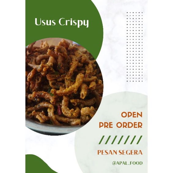 

Usus Crispy Daun Jeruk kemasan Pouch 65 gr