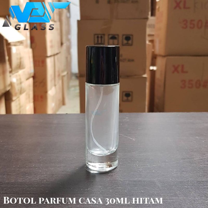 BCTPH30 botol parfum casa 30ml hitam / botol parfum refill 30ml spray