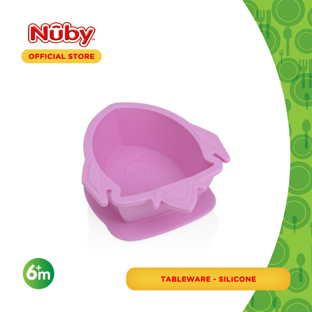 Nuby Kids Suregrip Rocket Bowl / Mangkuk Makan Anak (Tersedia varian warna)