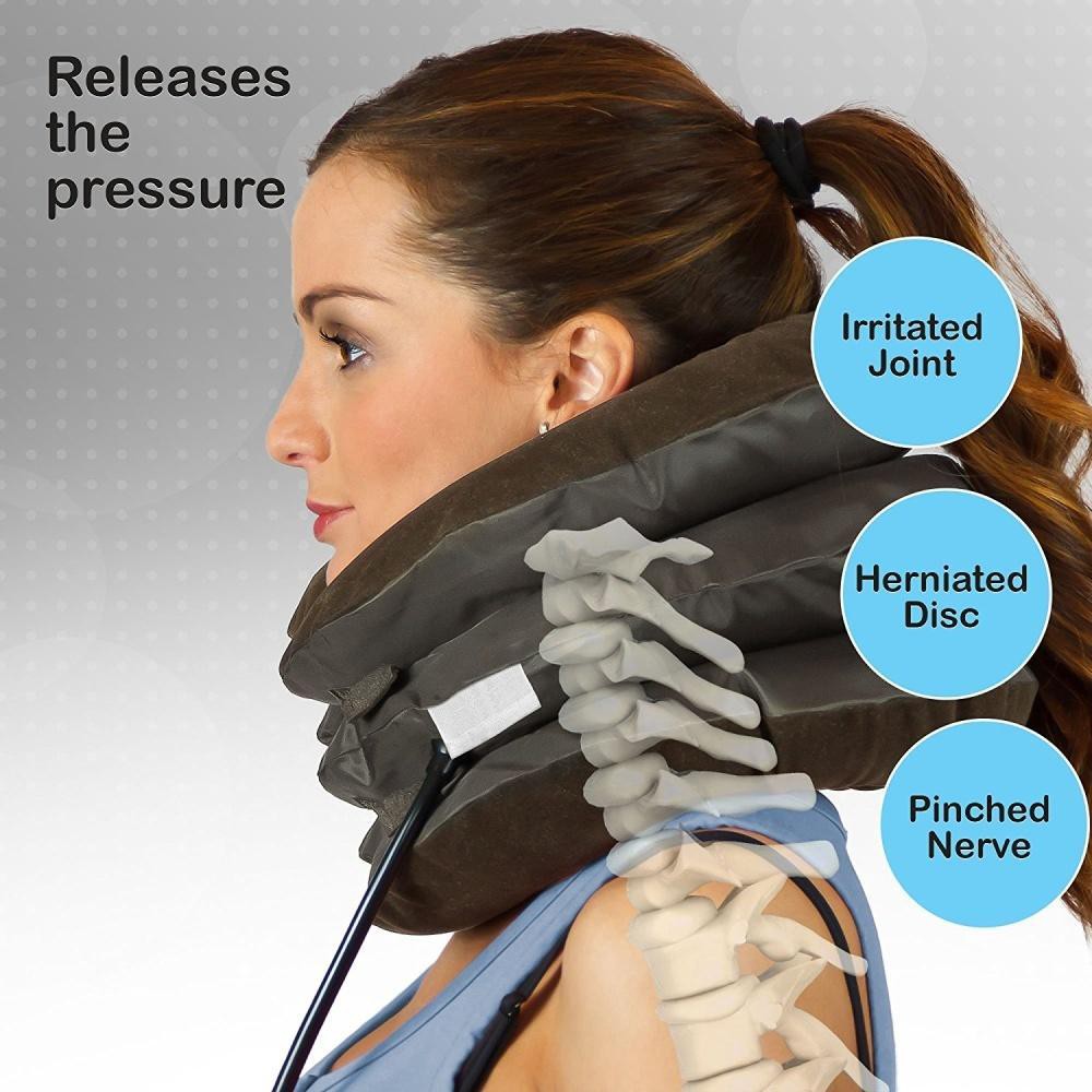 Bantal leher terapi 3 tingkat / Tractors for Cervical Spine - Penegak Leher Air cervical traction