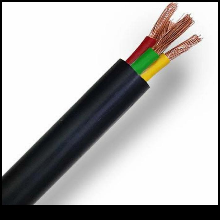 Kabel Listrik Serabut Hitam 3X6 Tembaga Per Meter