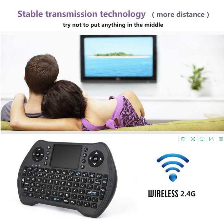 Keyboard Wireless 2.4GHz with Touchpad - MT10 ( Al-Yusi )