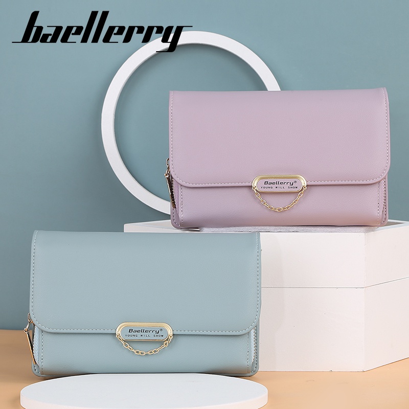 BAELLERRY N8606 Tas Selempang Wanita Bahan Kulit PU Leather Premium WATCHKITE WKOS