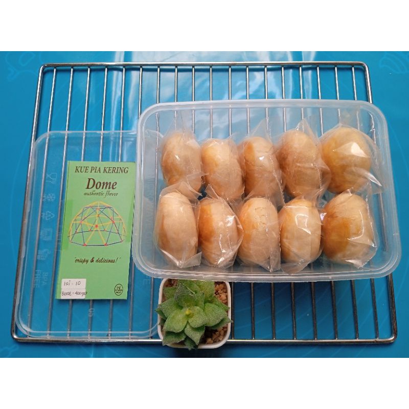 

Kue Pia Dome Kacang Hijau isi 10 pcs Netto 400 gr