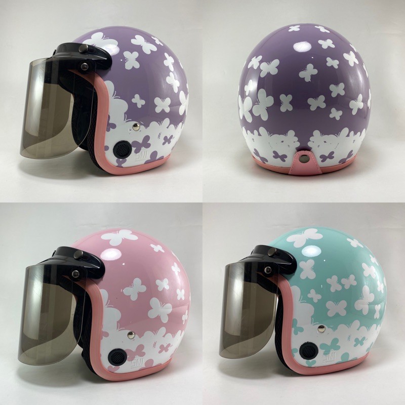  Helm  Bogo Kekinian  Terbaru Dewasa Wanita Cewek Warna 