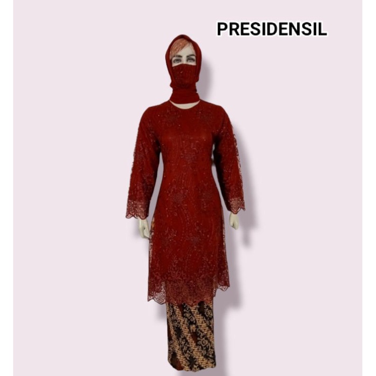 BAJU UNDANGAN Tunik Brukat Kebaya Modern Baju Wanita Mewah Produk Lokal Baju Undangan Pesta Resepsi 