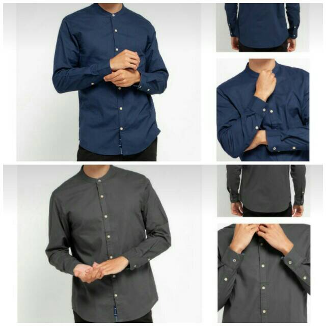 Kemeja koko dewasa lengan panjang Tripl3 jeans siize M-XL