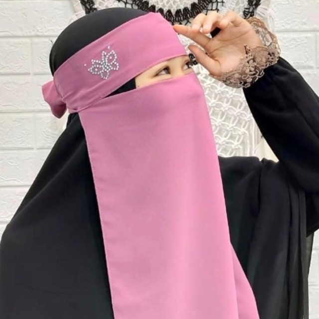 Niqab Bandana Niqab Cadar Niqab Niqob Cadar Niqob Warna AMALIA