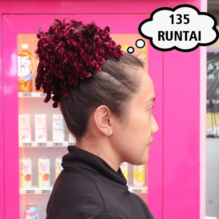 Ikat Rambut Ubur Ubur Jumbo Kunciran Hijab Cepol Aksesoris Jilbab Murah-135 runtai