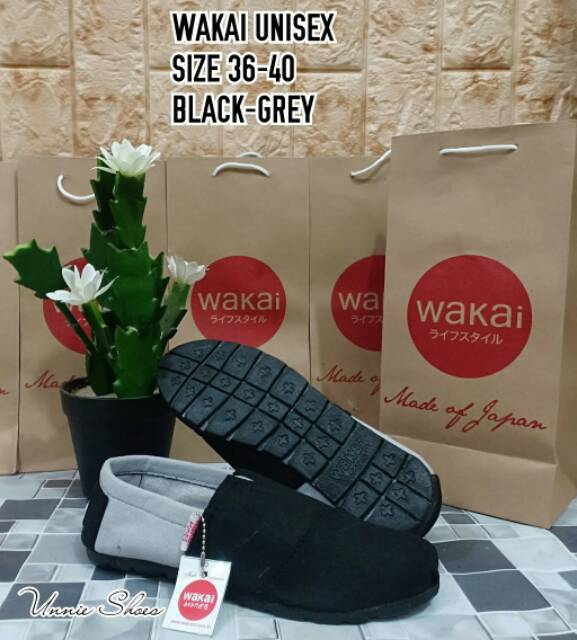 Sepatu flat slop wakai D038