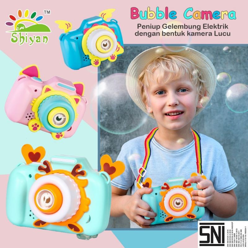 MAINAN BUBBLE CAMERA ELEKTRIK MUSIC FREE SABUN MAINAN ANAK LAKI LAKI