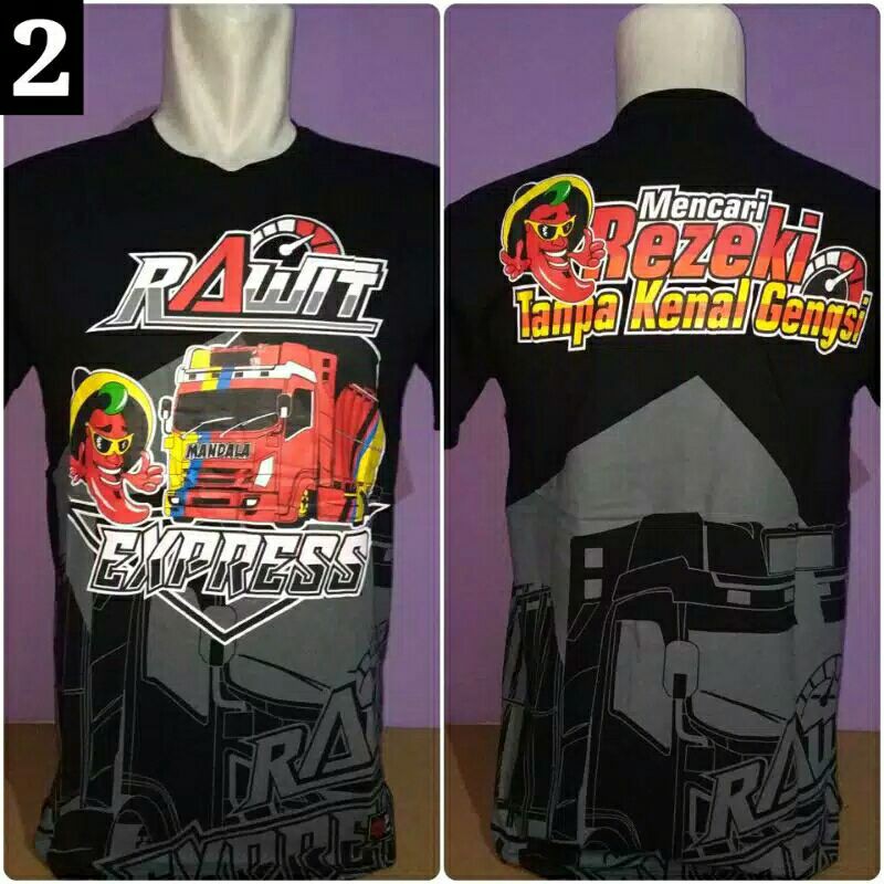 Kaos Driver Truck Kata Kata Rawit Express Indonesia