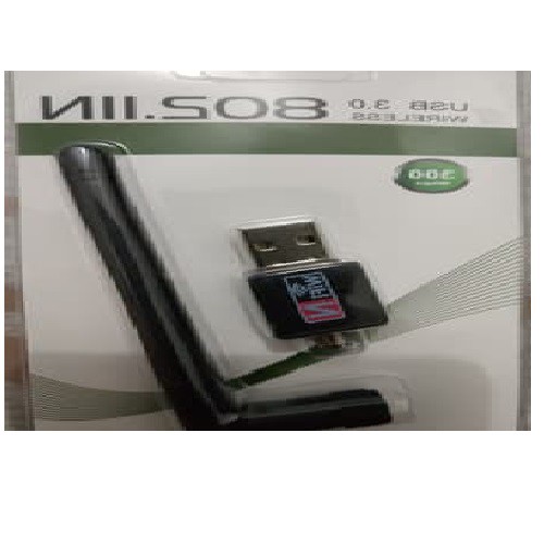300Mbps Mini Wireless USB Adapter Wlan 802.11g /n With Antena - Hitam