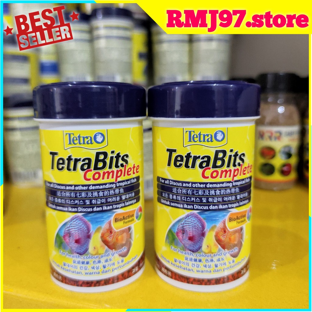 TETRA BITS COMPLETE DISCUS 30GR PELET IKAN DISCUS PAKAN IKAN DISCUS
