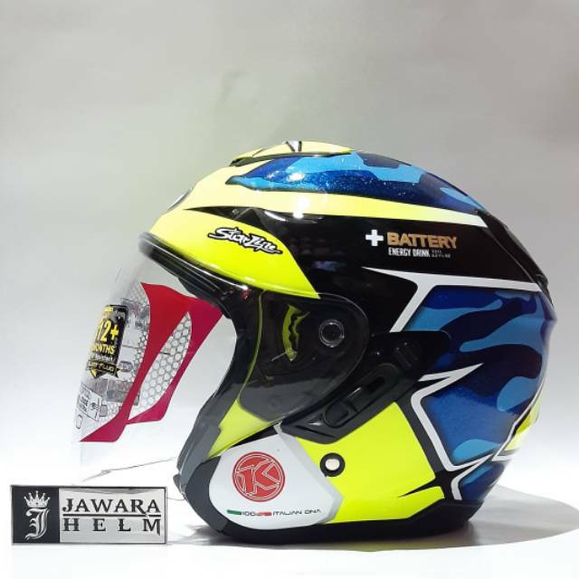 HELM KYT KYT KYOTO 2 ALEX ESPARGARO SPECIAL EDITION SE MOTIF DOUBLE VISOR