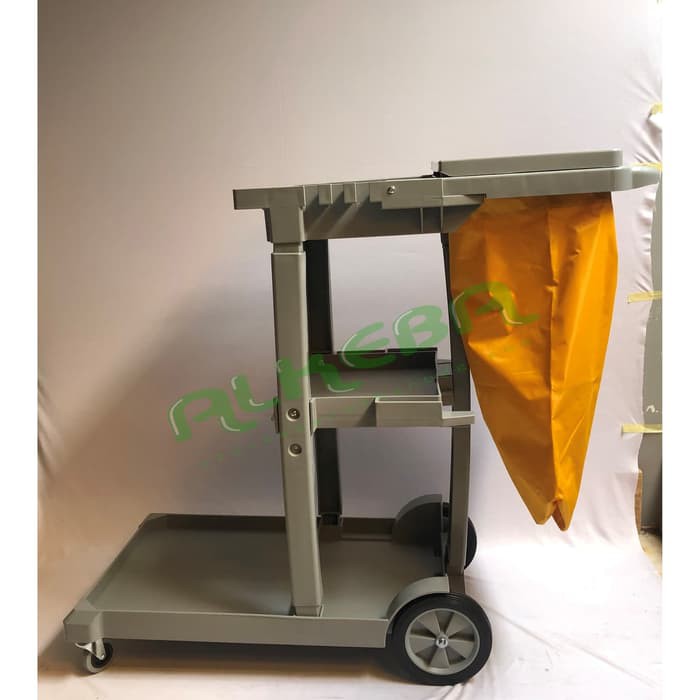 Janitor Trolley / janitor cart with cover / cleaning cart - troli cart