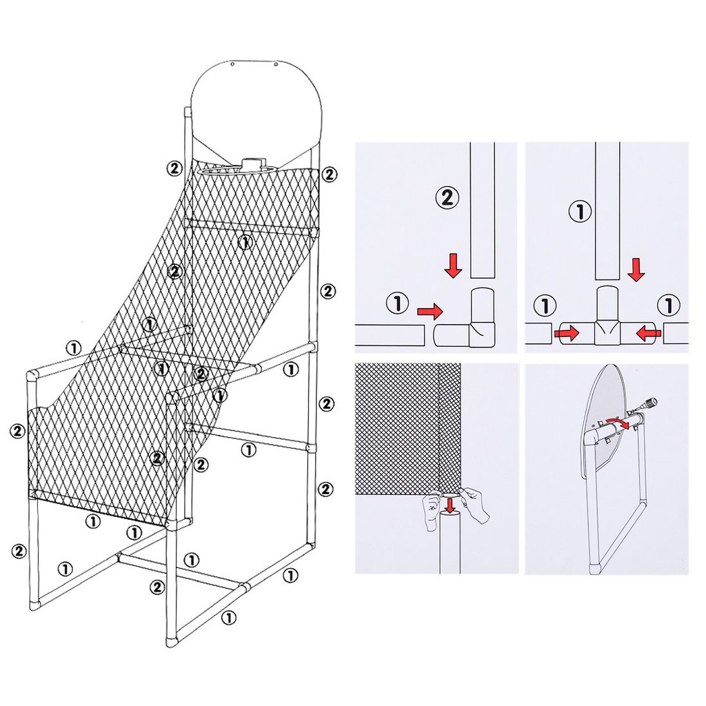 Mainan Ring Basket Anak Mainan Ring Basket Portable Anak Indoor