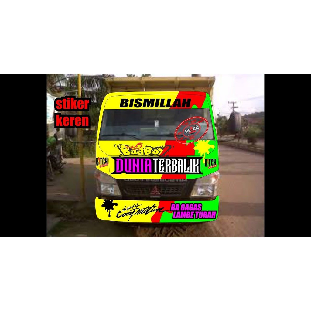 STICKER STIKER CUTTING KABIN CANTER TRUCK TRUK