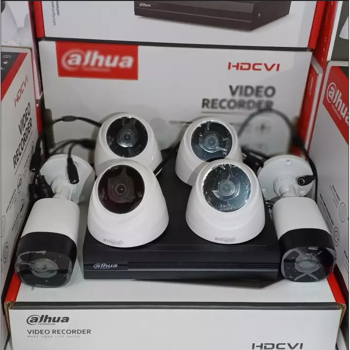 Paket CCTV 6 Kamera 8 Channel Dahua 2MP
