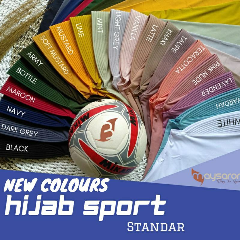 DISTRIBUTOR MAYSARON | HIJAB MAYSARON | Hijab Sport | Jilbab Olahraga | Bergo Olahraga