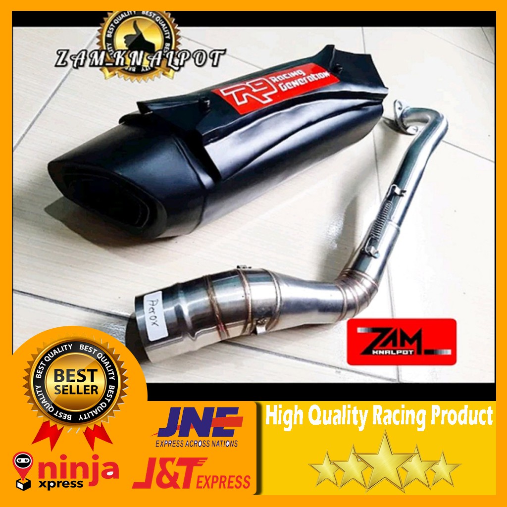 Knalpot R9 Misano For Matic xeon-nmax-pcx-aerox-vario-genio Fullsystem pnp
