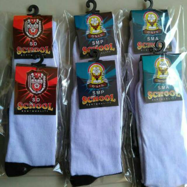 Kaos kaki sekolah SD SMP SMA SMU