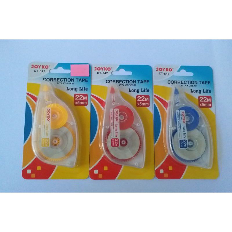 

Tipe-x Kertas/Correction Tape/Stipo Kertas Joyko CT-547