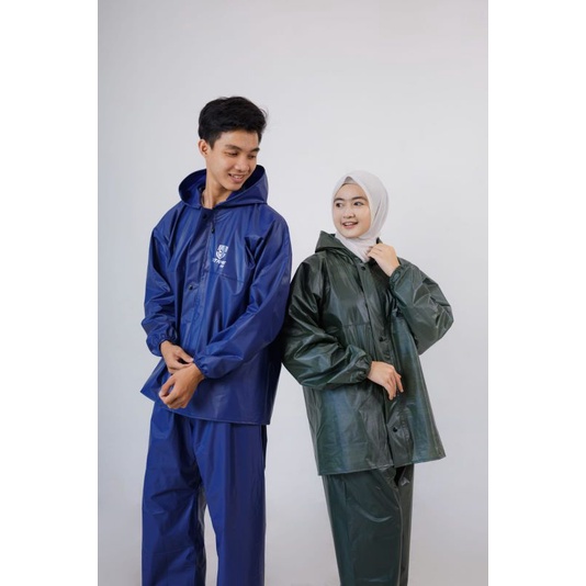 Raincoat Jas Hujan Terbaik Pria Wanita By EXTRIME Anti Rembes Bahan Tebal