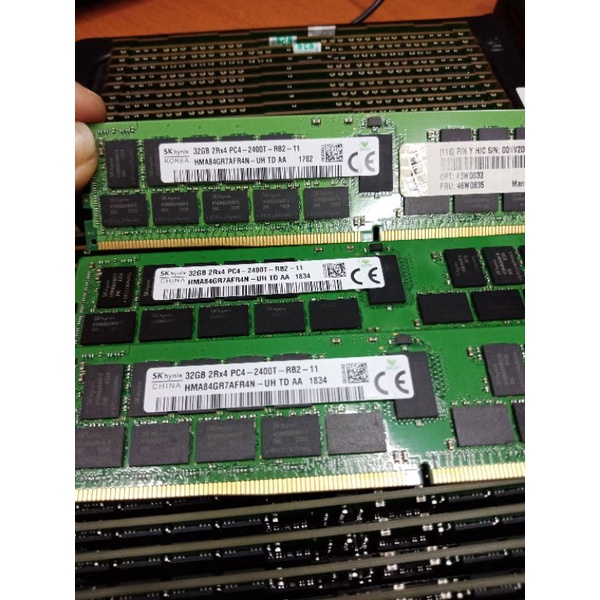 Memory Ram Server 32gb DDR4- 2Rx4 PC4-2400T ECC RDIMM ORIGINAL KHUSUS BUAT PC SERVER XEON