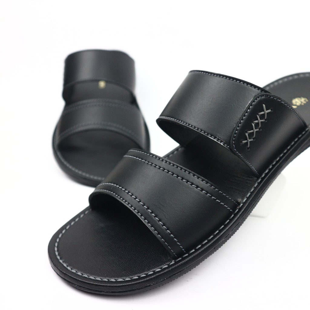 Sandal Pria / Sendal Slip Pria / Sandal Pria Kulit PU / Sandal Pria Dewasa / Sendal Slop Pria - ARES