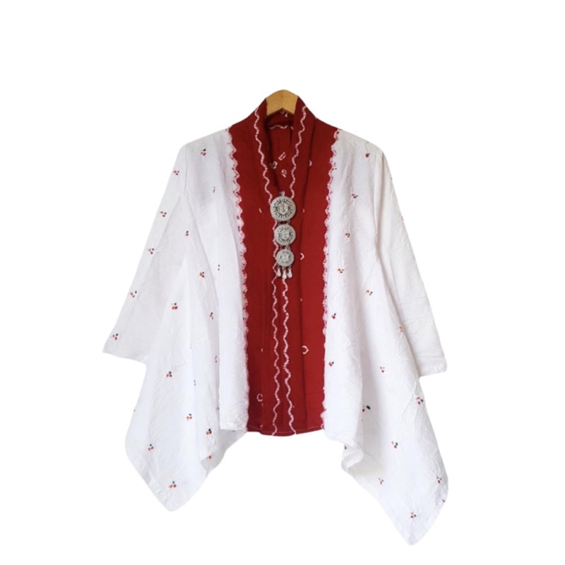 Fayola blouse - Jumputan handmade - blouse jumputan - jumputan solo - jumputan blus - BATIK JUMPUTAN