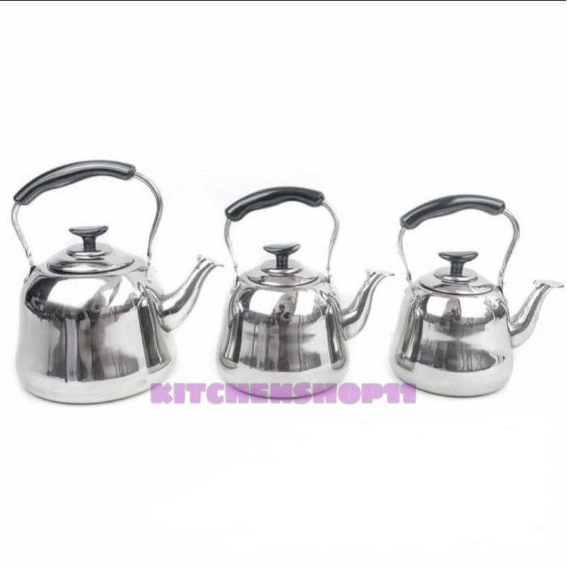 Teko stainless 7 liter / teko bunyi 6 liter /  kettle ceret bunyi stainless / whistling kettle / ketel pemanas air teko siul 7L 6L 5L 4L 3L